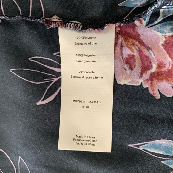 JESSICA SIMPSON SZ Lg FLORAL LOW-CUT BELTED TUNIC - Picture 7 of 15